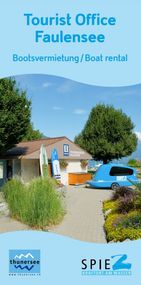 Leaflet tourist office and boat rental Faulensee
