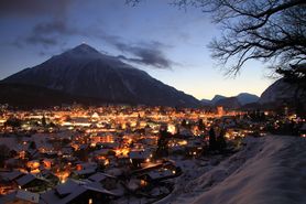 Spiez im Winter vom Rebberg